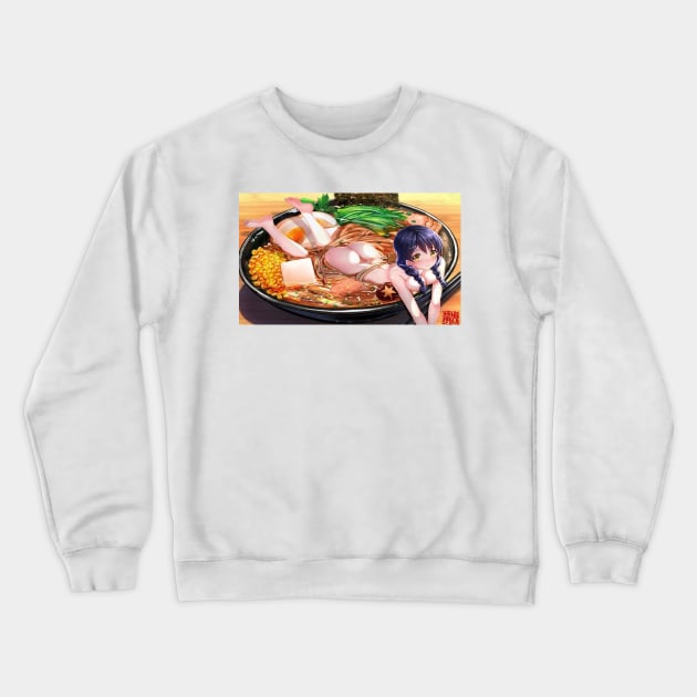 ramen girl Crewneck Sweatshirt by slims paradise